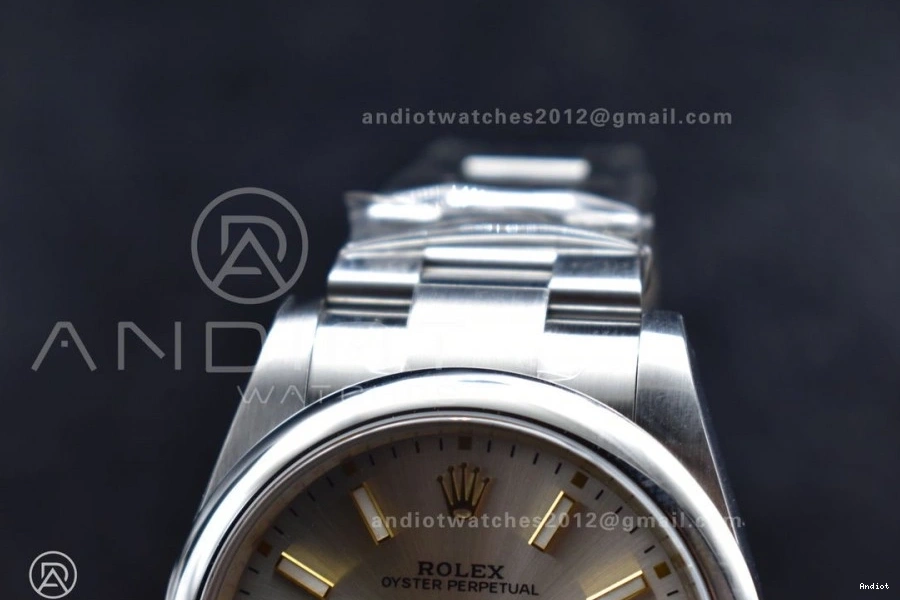 1:1 Dial Best 904L Perpetual 124300 41mm Steel Silver VR Clean Edition 935 Oyster SunProtective 0712